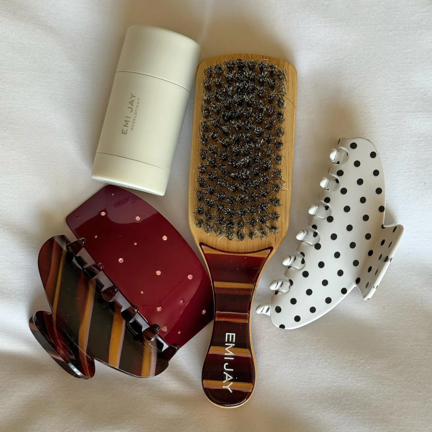 Big Effing Clip in Blanc Polka Dot - Image 3