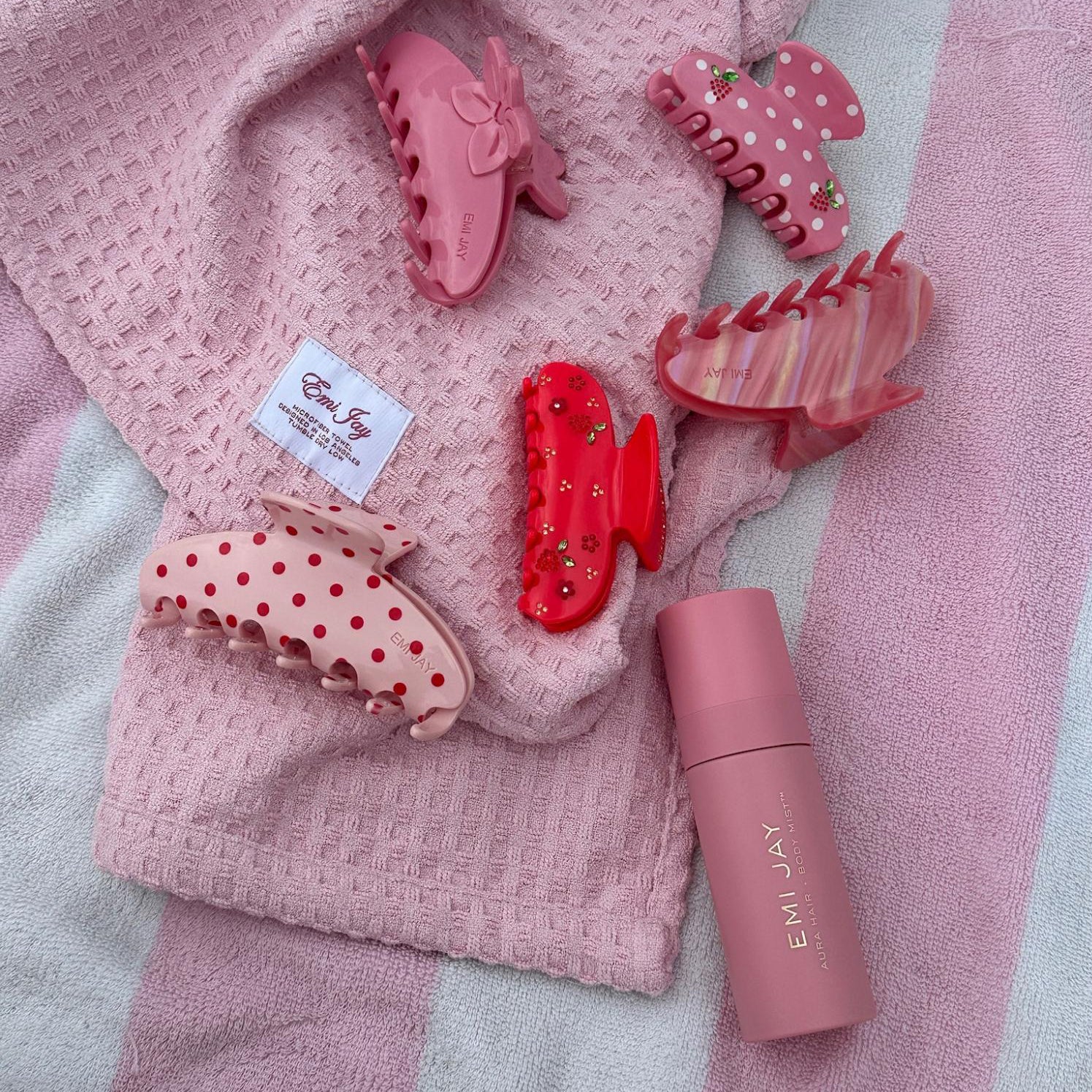 Big Effing Clip in Blush Polka Dot - Image 3