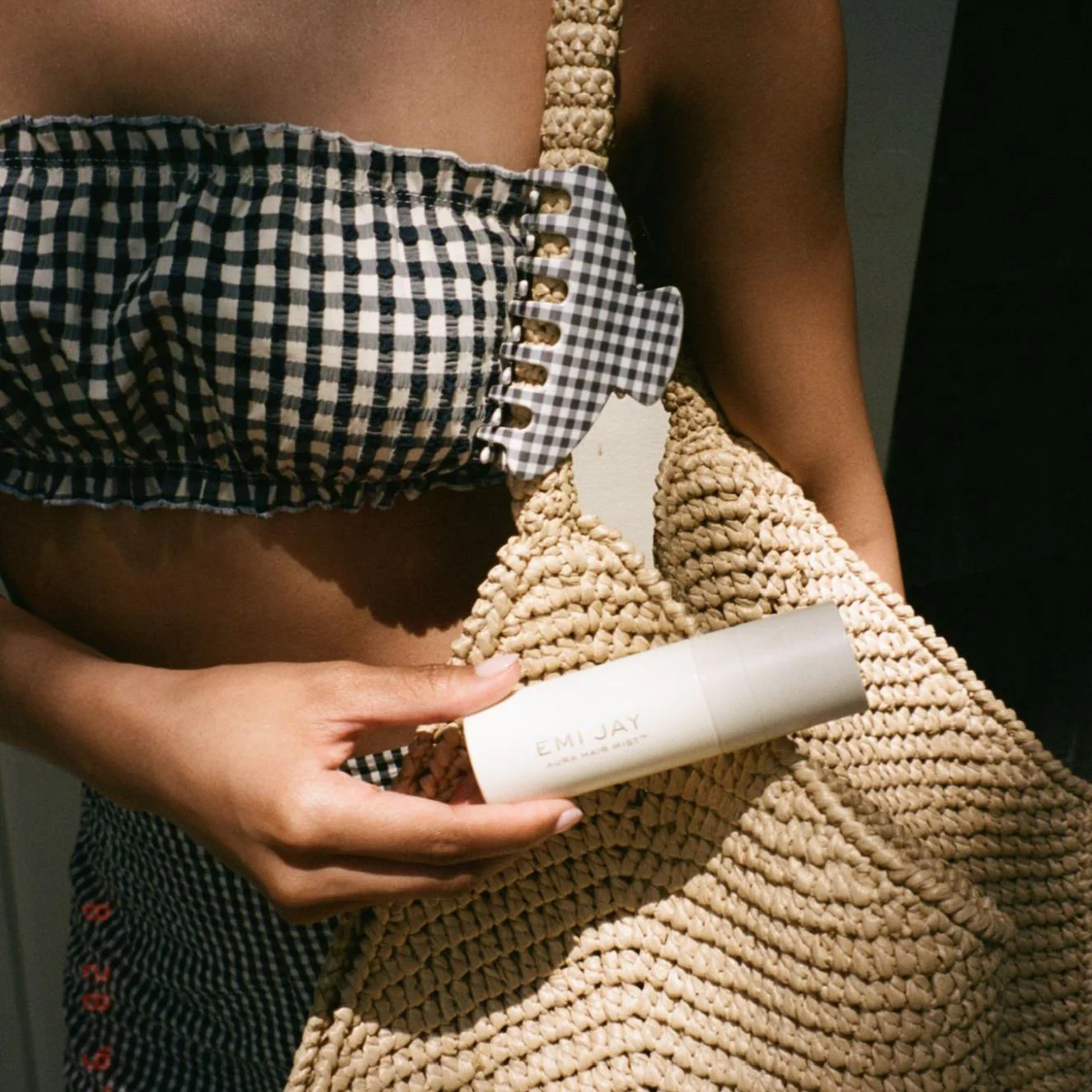 Big Effing Clip in Navy Gingham - Image 2