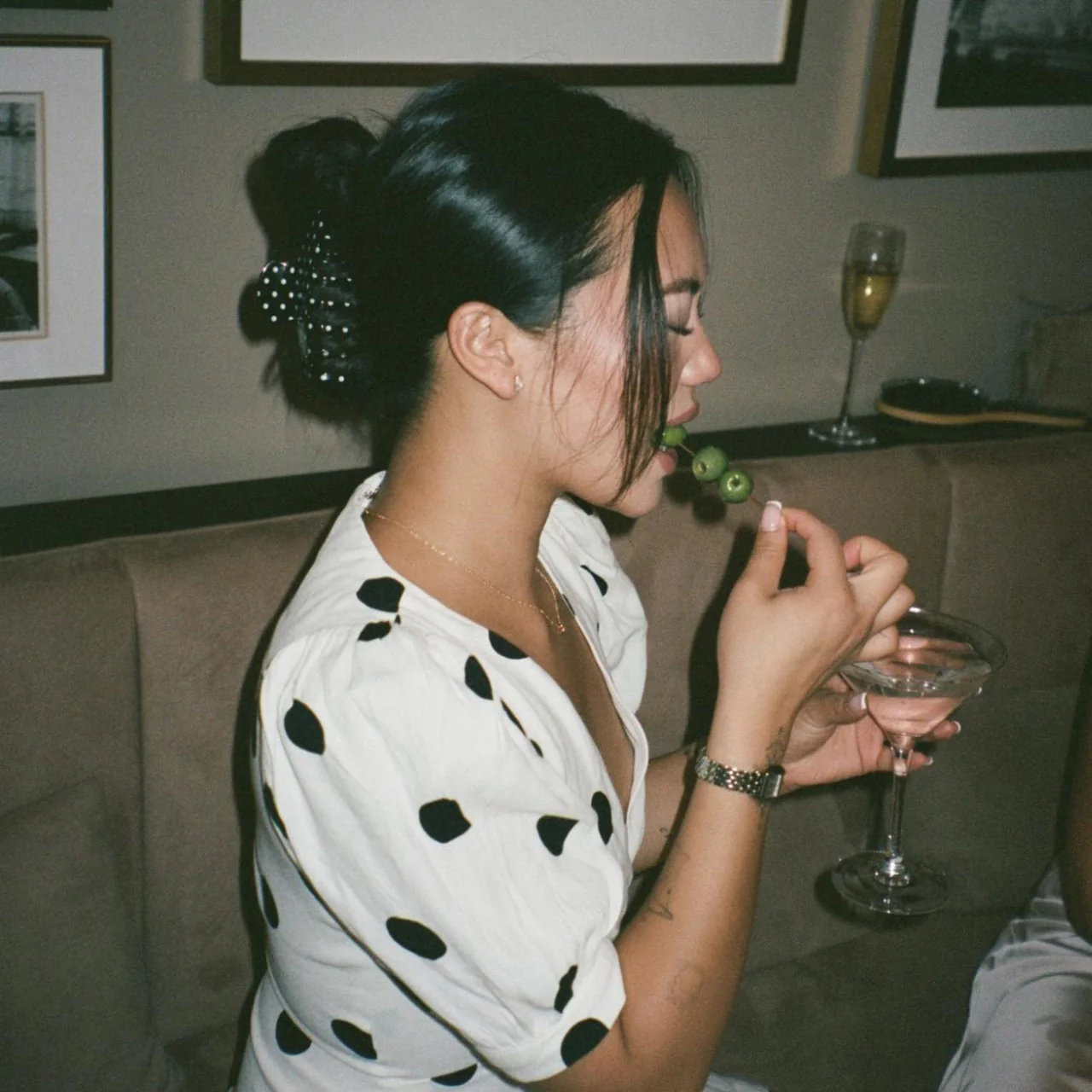 Big Effing Clip in Noir Polka Dot - Image 2