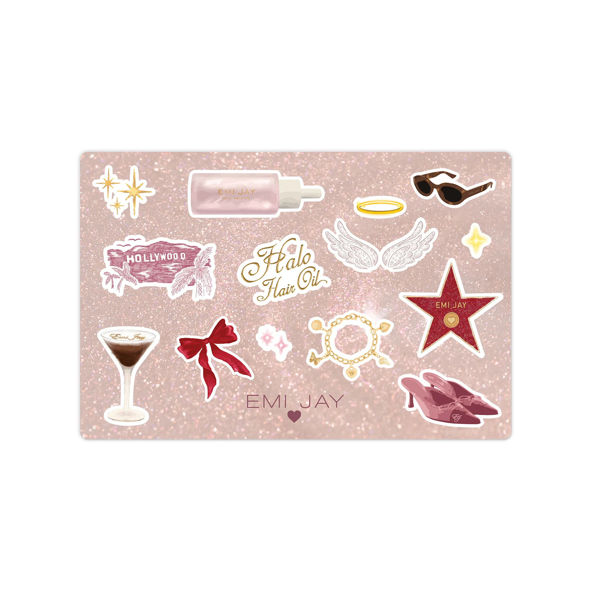 Halo Hair Oil Sticker Set