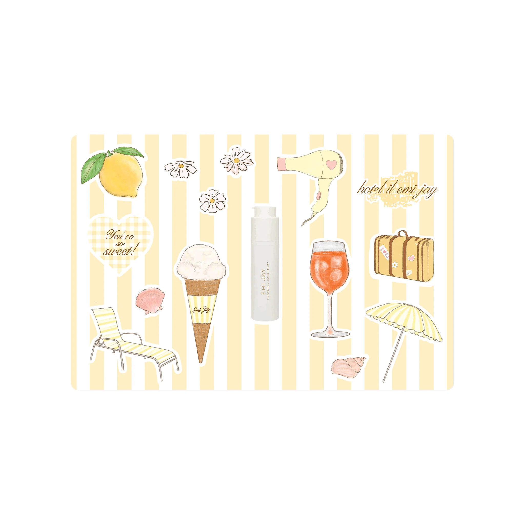 Heavenly Hair Milk Sticker Set