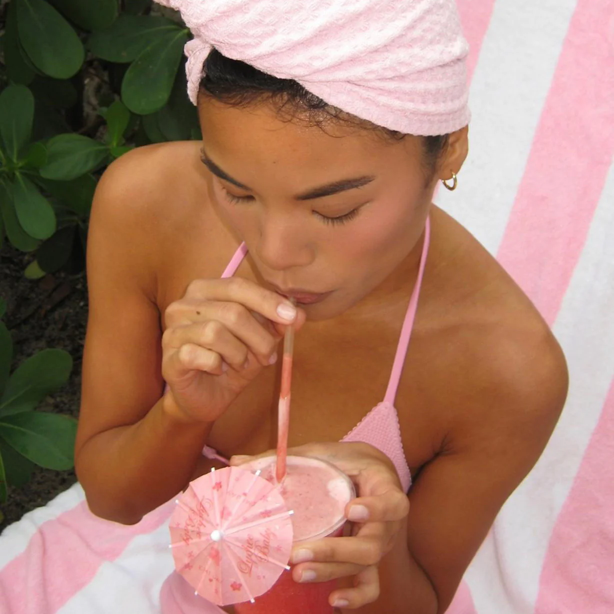 Heavenly Hair Towel in Lychee Baby - Image 3