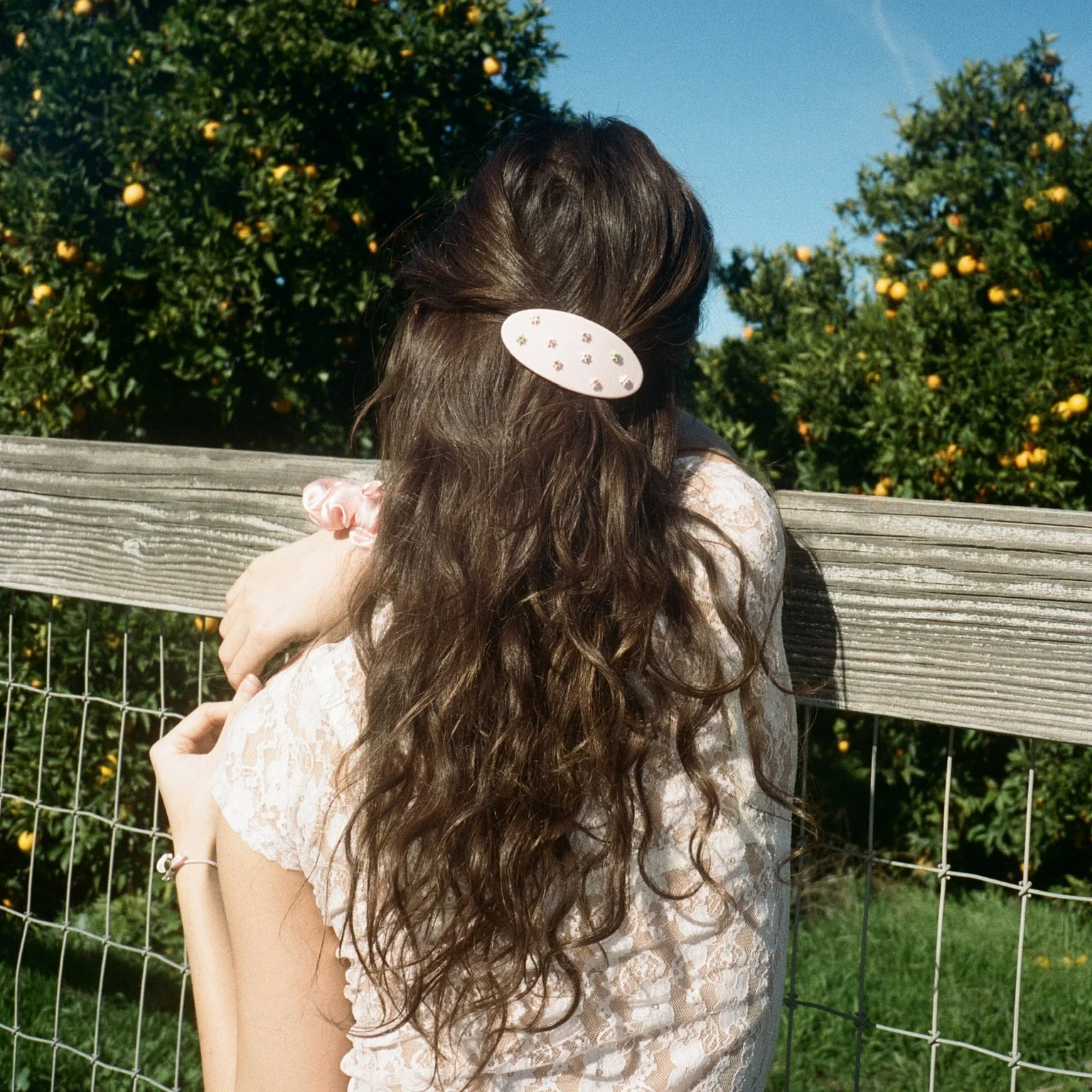Ponytail Barrette in Full Bloom - Image 5
