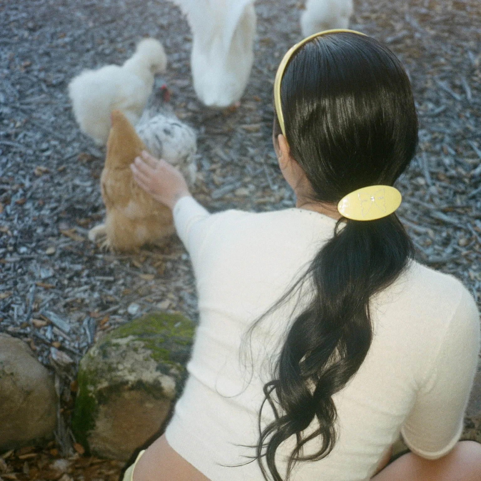 Ponytail Barrette in Lemon Drop - Image 4