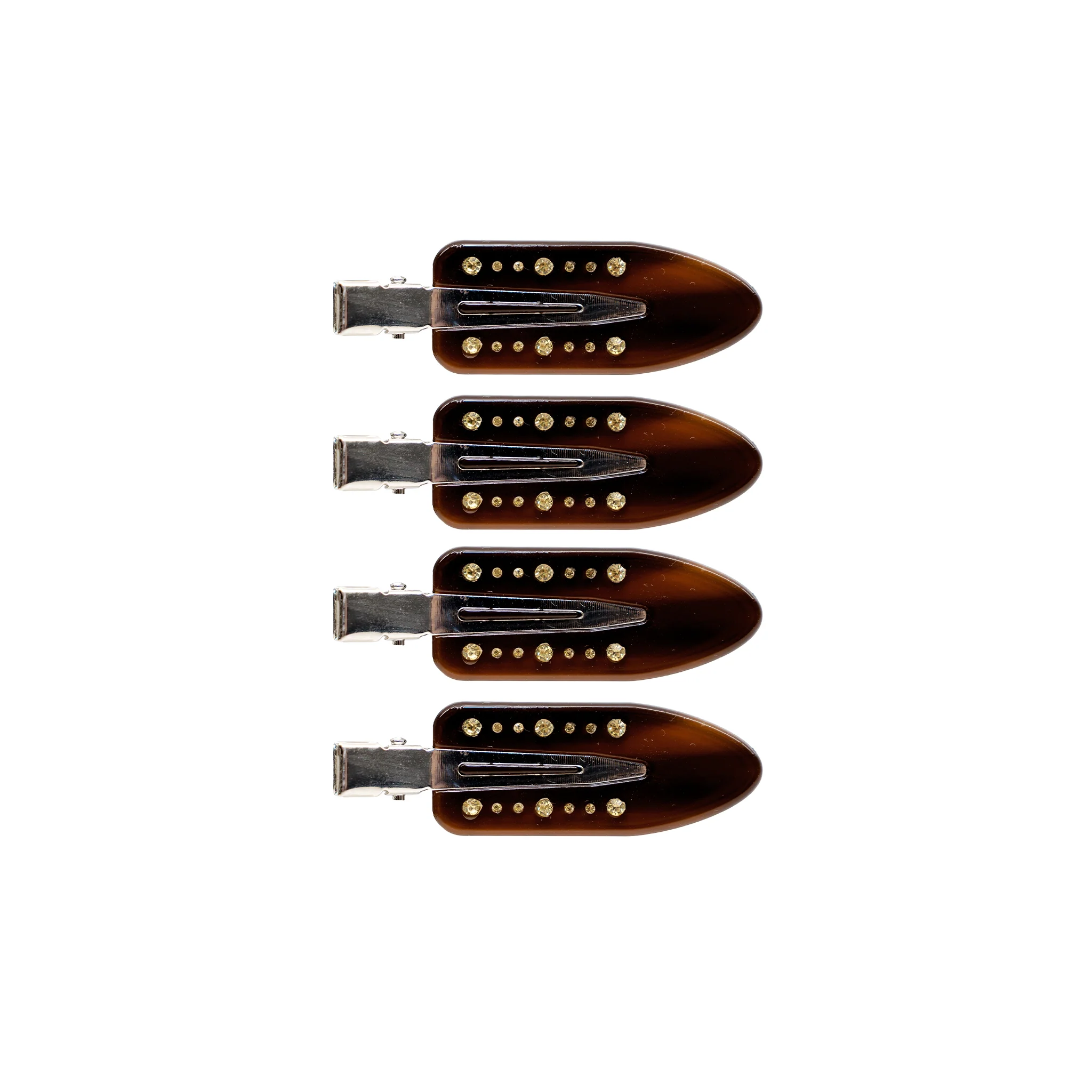 Popstar Clips in Amber Glow