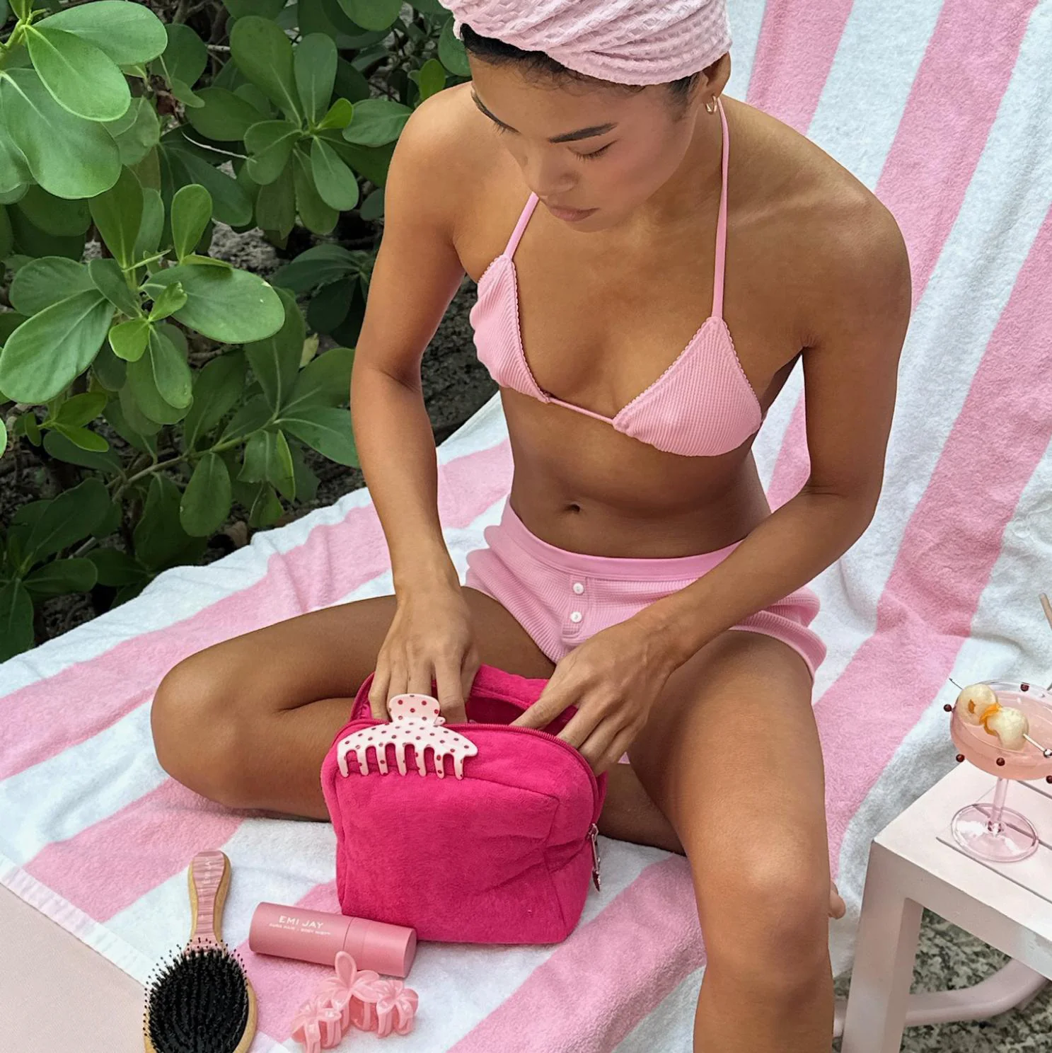 Terry Pouch in Lychee Baby - Image 6